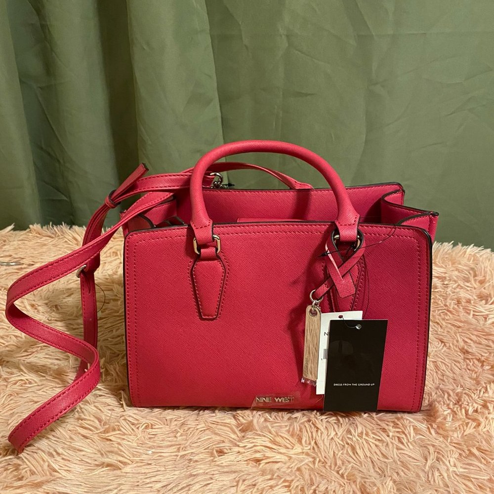 [Sold] Nine West Berry 3 Compartment Satchel